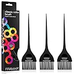 FRAMAR Black Hair Color Brush Set - Hair Coloring Brush for Hair Dye, Color Brushes for Hair Salon, Tint Brush for Dyeing Hair, Tint Brushes, Brochas Para Tinte De Cabello - 3 Pack Matte
