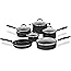 Cuisinart Advantage Nonstick 11-Piece Cookware Set, Black