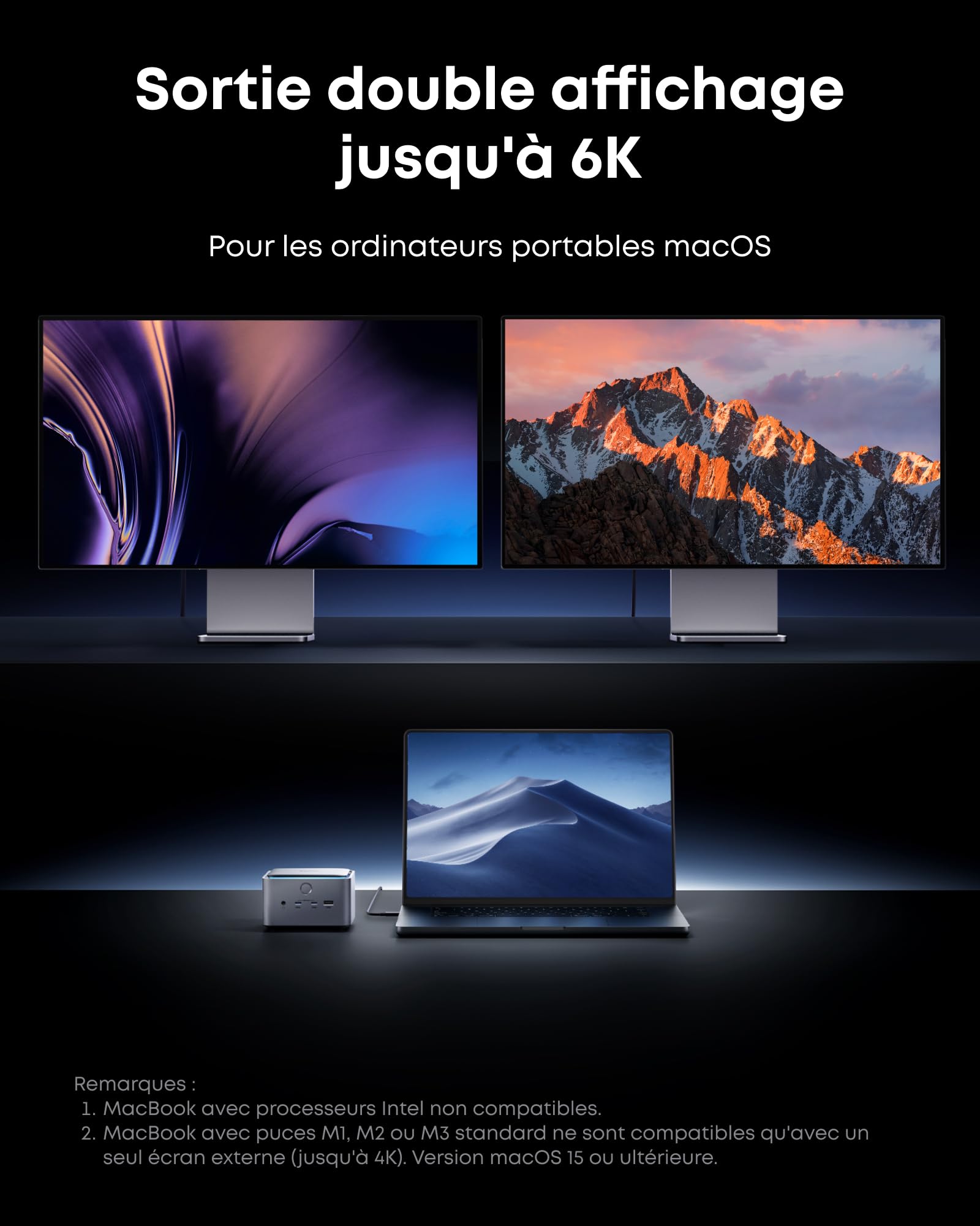 Anker Prime TB5 Docking Station d’Accueil 14 Ports, Thunderbolt 5 Charge 140W Max, Transfert de données 120 GB/s, Ambiance LED, système de Refroidissement, Affichage 8K pour laptops Thunderbolt 5/4