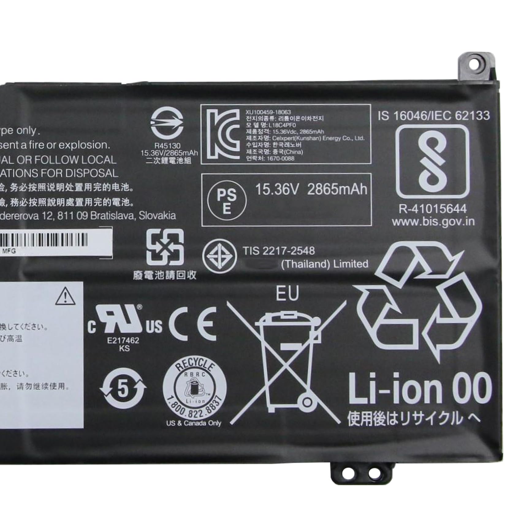 Amazon.com: FCZFCZ L18C4PF0 Battery 45Wh 2964mAh Replacement for