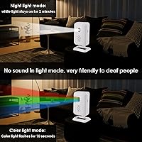 Vista 3 de GREENCYCLE Timbre con sensor de puerta, alarma con detector de movimiento, timbres de puerta comerciales para entrada de negocios, alerta