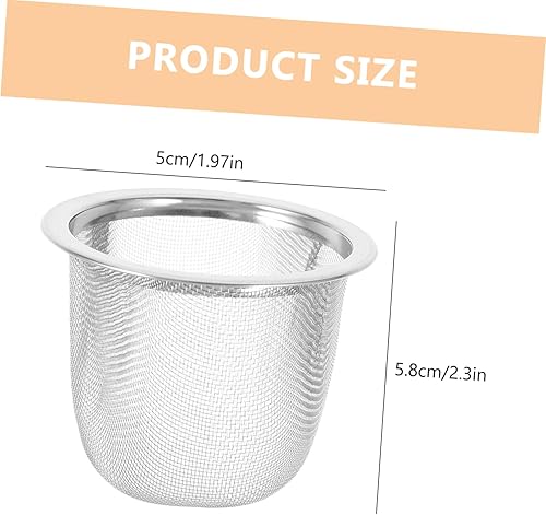 YARDWE Botella de agua de acero inoxidable Tetera Filtro infusor de malla de colador: Reemplazo de acero inoxidable Tetera Drenaje Net 8pcs