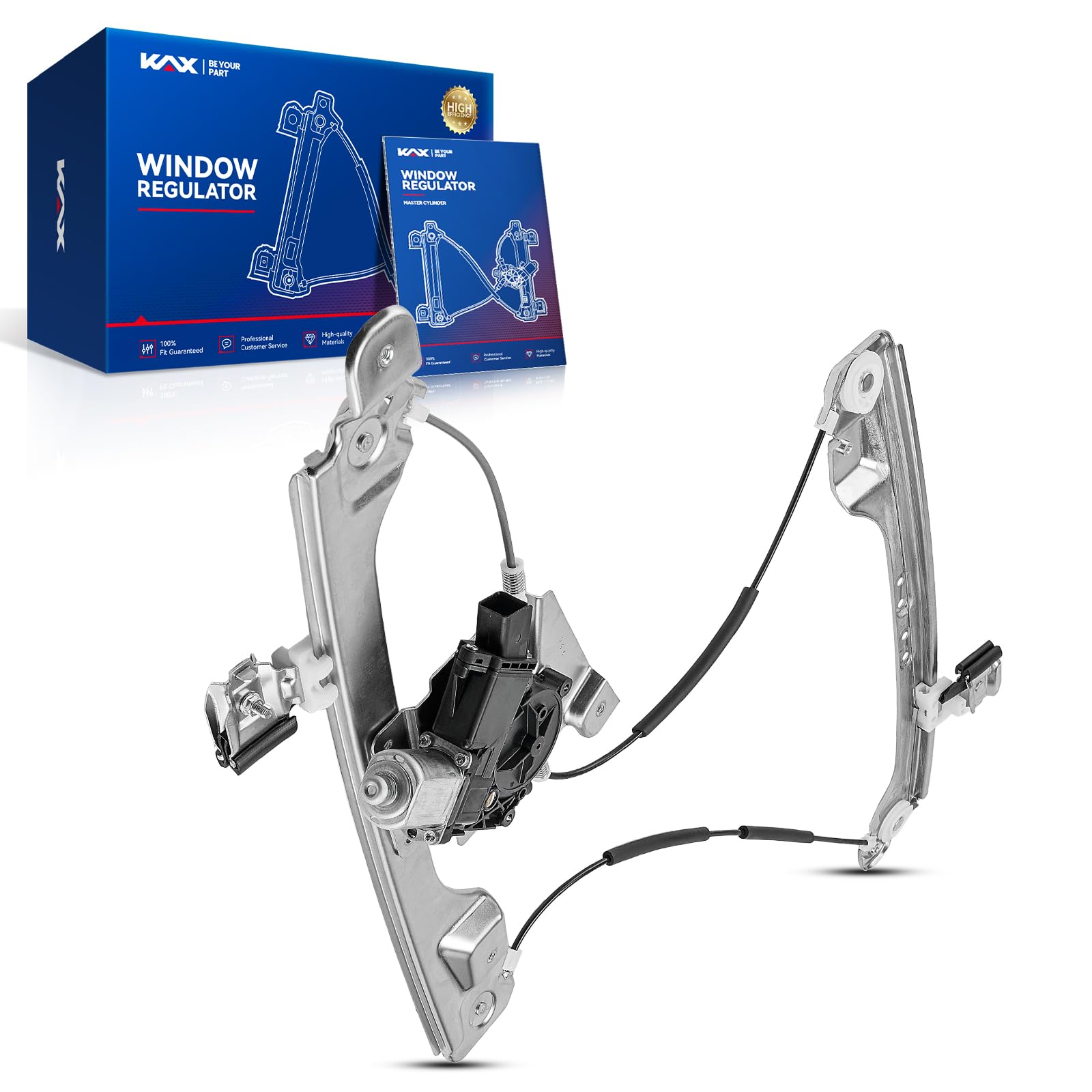 KAX Front Left Power Window Regulator w/Motor Fit for SRX 2010-2015