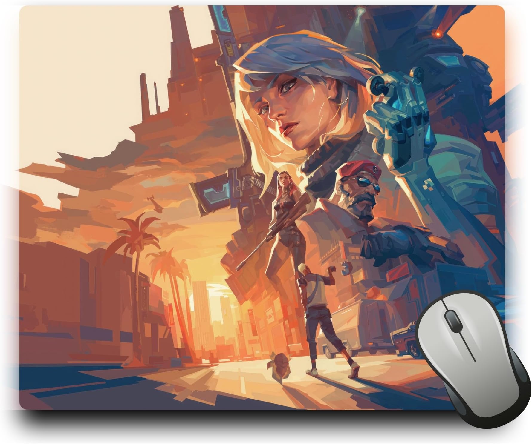 Valorant Mouse Pad With Rubber Base (9.5 x 7 Inches, 3mm) - Valorant Theme