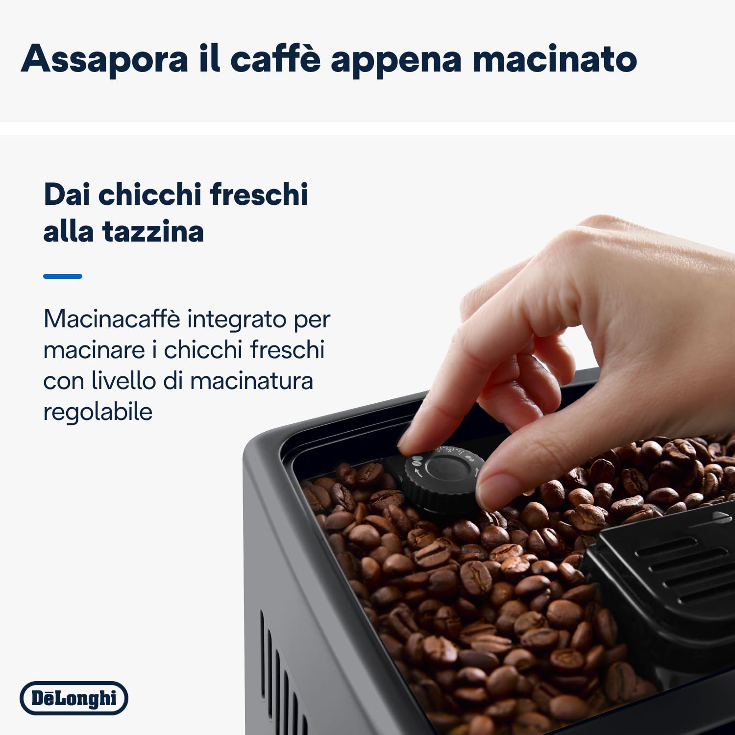 De'Longhi Dinamica Plus ECAM382.70.B, Macchina Automatica per Caffè in Chicchi, Macchina Cappuccino con Tecnologia LatteCrema, Macchina Espresso con 18 Ricette, Schermo TFT 3,5", 1450W, Nero