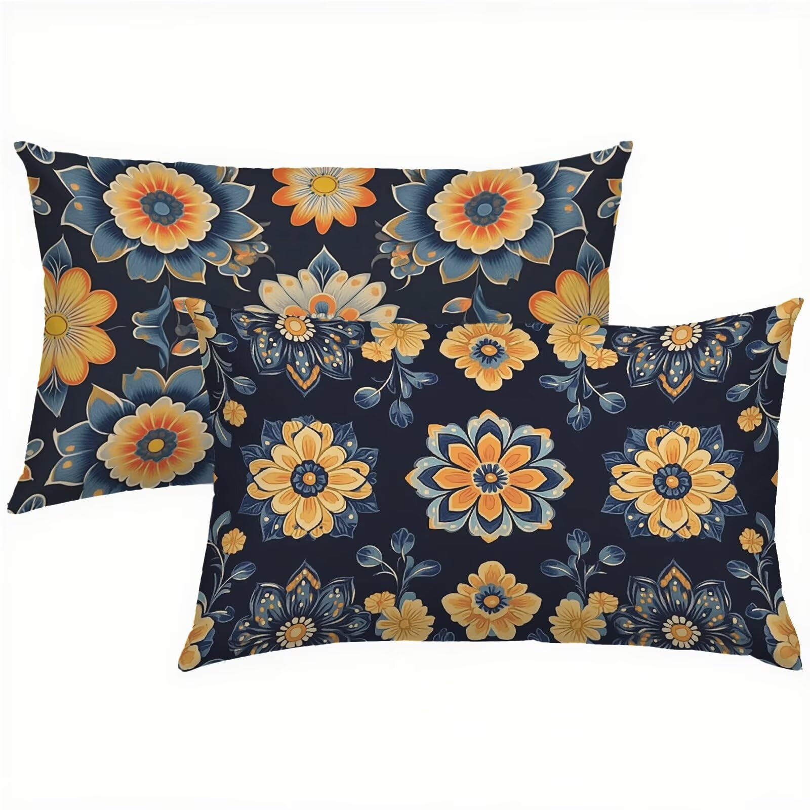 Housse de coussin extérieur imperméable 50x80 pour sublimer votre salon de jardin