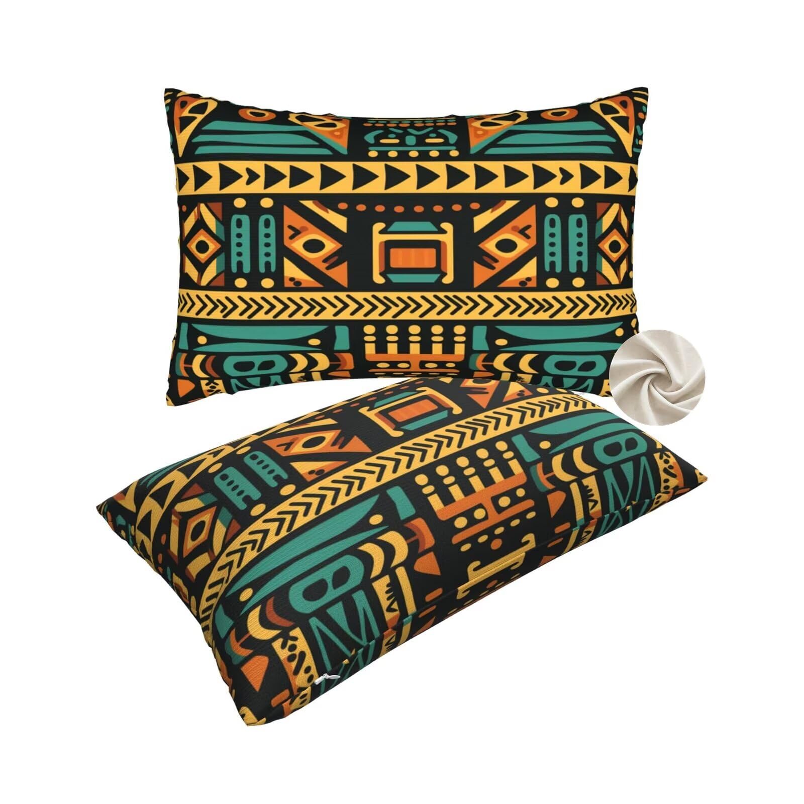 Housses de coussin 60x90 cm en coton égyptien vintage pour canapé