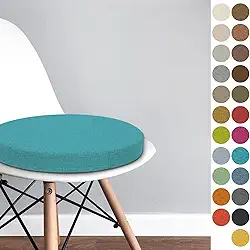 UWOBTN Almofada de assento redonda almofadas de cadeira cozinha 30/35/40/45/50 cm almofada de cadeira tatami almofada removível lavável escritório jardim almofadas de assento para interior exterior