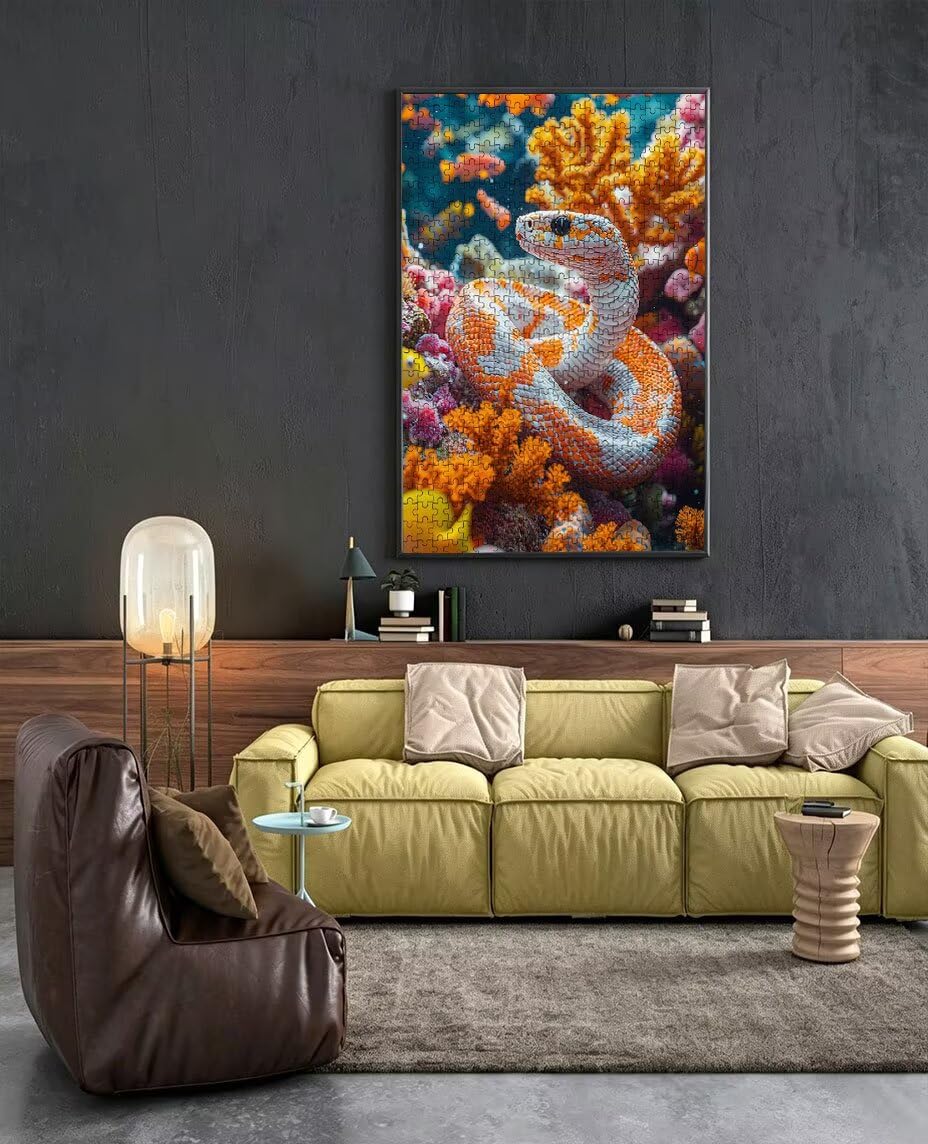 Puzzle 2000 Pezzi Animali Sottomarini 3D Puzzle per Adulti Impegnativo, Educa Puzzles Artistico, Divertente E Stimolante Puzzles Decorativo per La Famiglia, Regalo e Decorazione Pareti BXHZW6-290