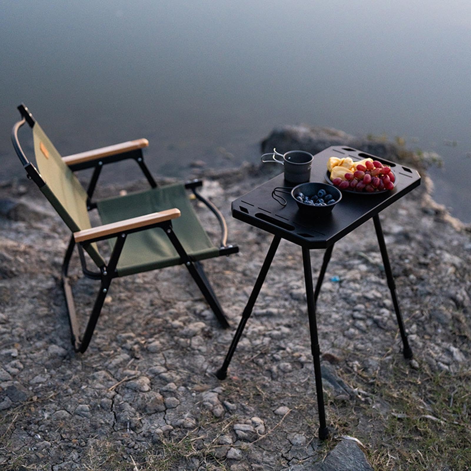 Mesa de camping plegable, mesa de playa portátil, mesa de camping