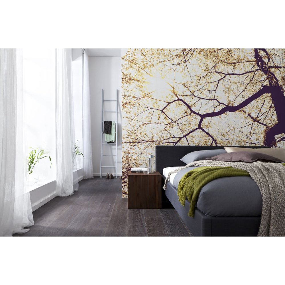 Komar Non-Woven Photo Wallpaper Sunshine 250 x 250 cm 5 Panels, Brown/Purple - Image 4