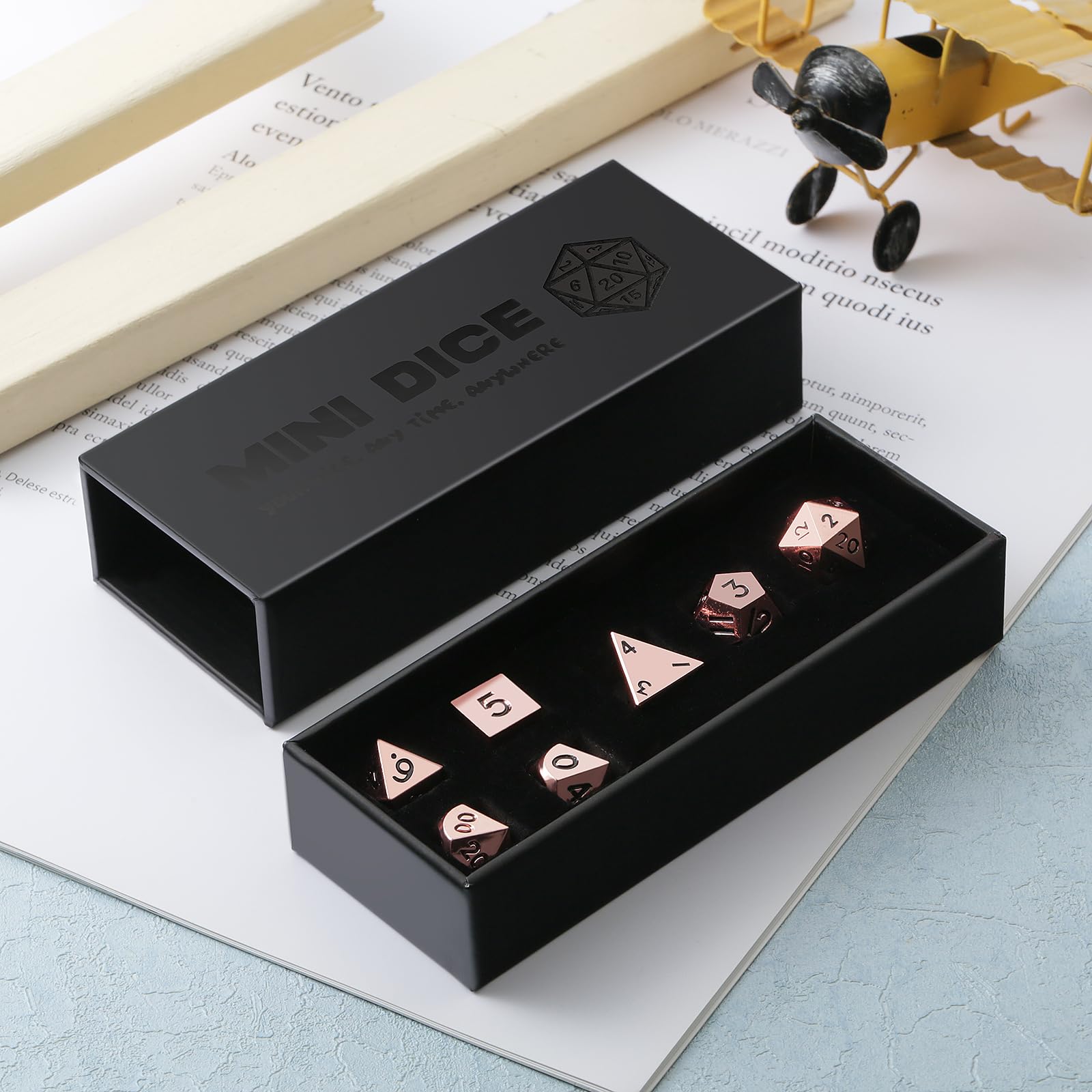 Snapklik.com : Mini Dice Set DND,DNDND 10mm Metal D&D Dice Set