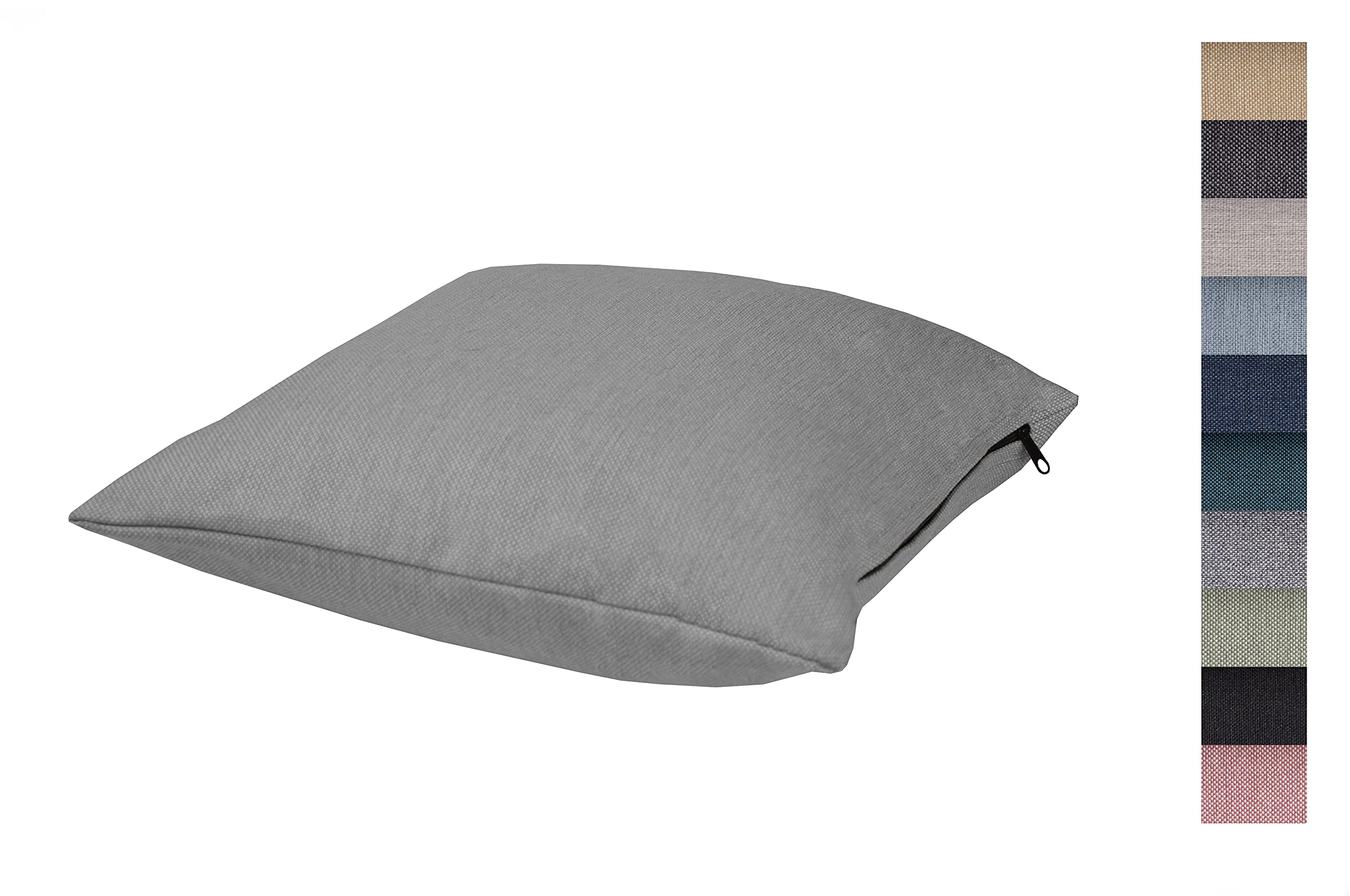 POKAR Euro Pallet Seating Set of 2: 1x seat cushion 120x80cm + 1x back cushion 120x40cm, cold foam, removable covers, Home Garden Furniture DIY, indoor outdoor pillow, without pallets, Beige — view 334