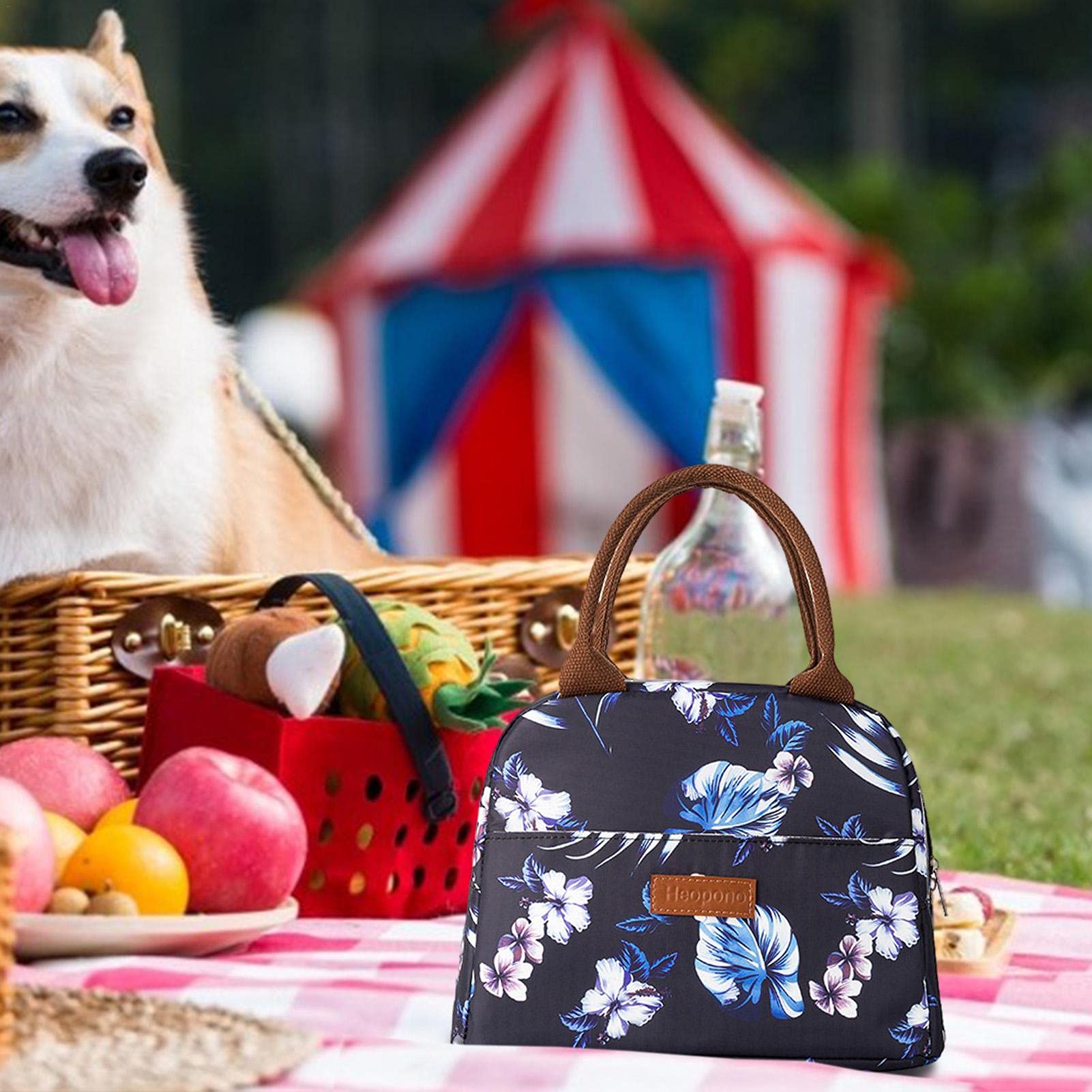 - Bolsa isotérmica para Almuerzo, Reutilizable, Bolsa térmica pequeña | para Almuerzo Almuerzo, Bolsa isotérmica para Mujer, para la Escuela y la Oficina