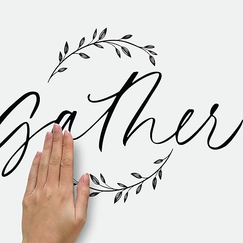 Miniatura 2 de RoomMates RMK4576SCS Farmhouse Gather - Calcomanías de pared para despegar y pegar, color negro