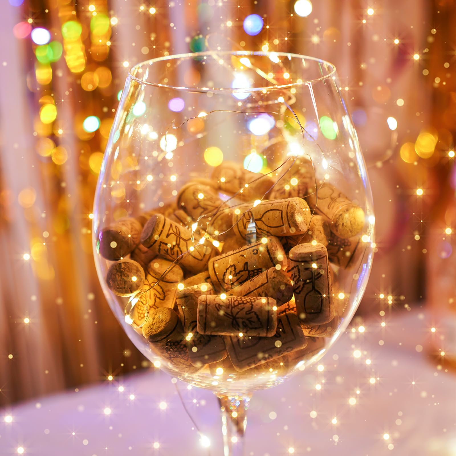 NiHome Verre à vin géant soufflé à la main de 2400ml pour célébrations et rassemblements, 38,1 cm de haut et 11,4 cm de bouche Design italien en cristal à grande capacité, élégant verrerie