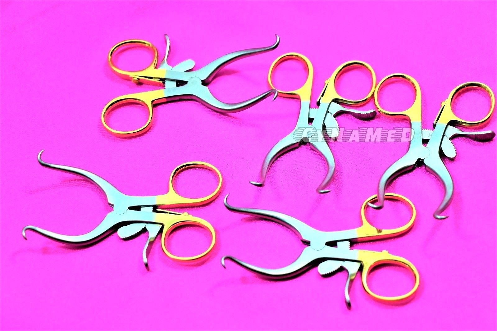 5 Premium Gold Ring Pediatric Gelpi Retractor 3.5