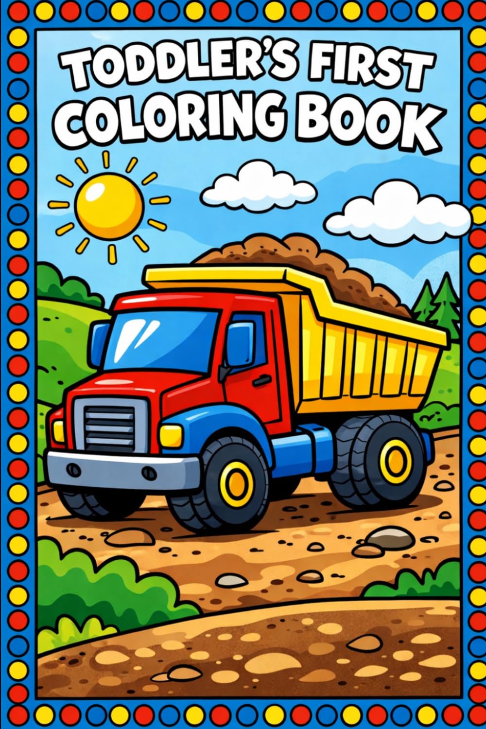 Toddler Coloring Book for Ages 1–4: Fun First Learning Coloring Pages for Toddlers: Boosts Early Development
