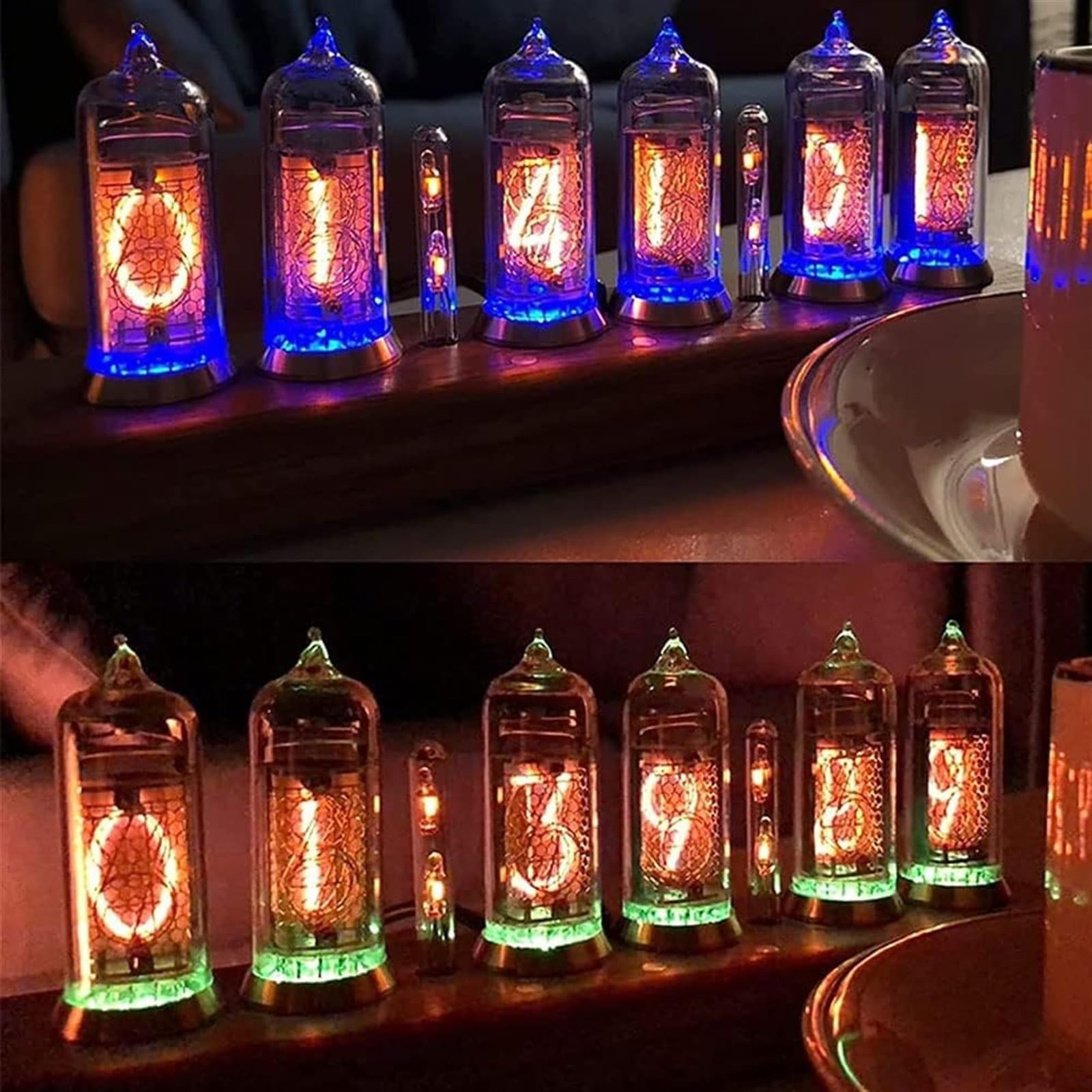 ニキシー管 時計 置時計 ソケット式 IN-8 IN8 Amazon.co.jp: IN8-2 ニキシー管時計、創造性フルカラー RGB グロー管