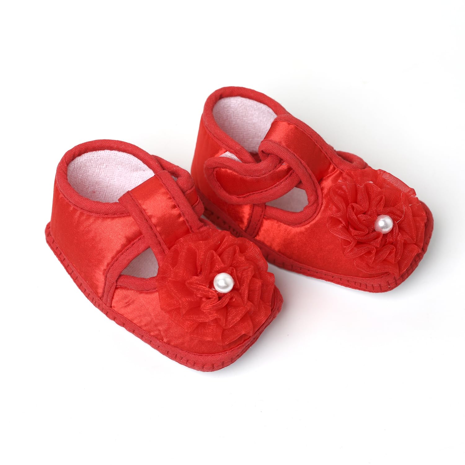 Trendy Dukaan® Baby Frill Booties - Anti-Skid Sole, 03-12 Months, Red (B0DGKW2WG5) Amazon Price History, Amazon Price Tracker