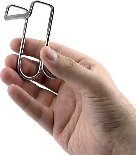 Miniatura 5 de 8 ganchos de metal en forma de S doble para colgar sobre el gabinete, para cocina, baño, armario, utensilios para colgar, toallas, ropa, cajón