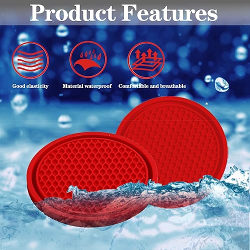 Miniatura 4 de Sodcay 4 posavasos para automóvil 275 pulgadas de PVC antideslizante portavasos de 275 pulgadas posavasos de té fijo impermeable de panal universal