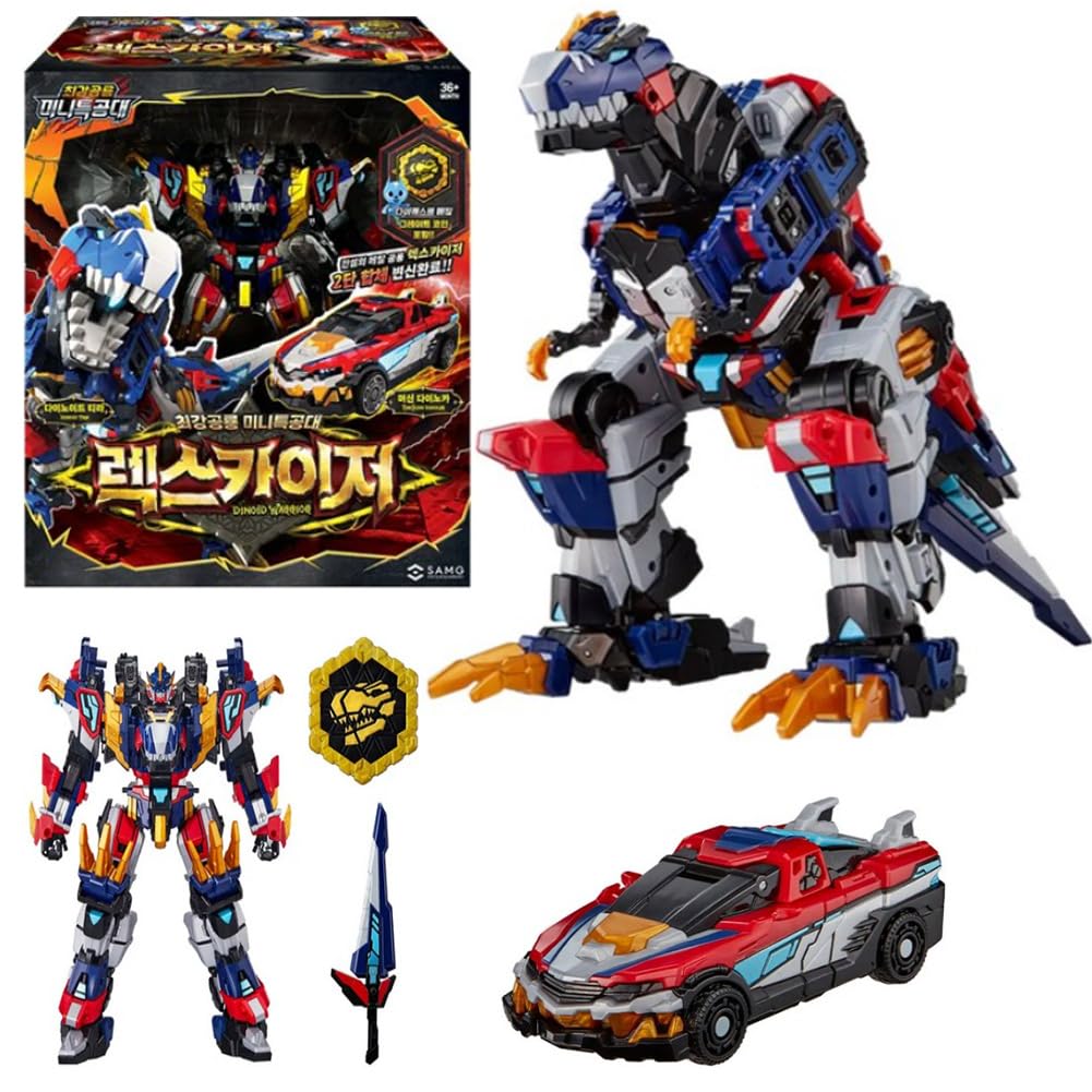 Amazon.co.jp: 最強恐竜 ミニ特攻隊 レクスカイザー 恐竜·車·ロボット