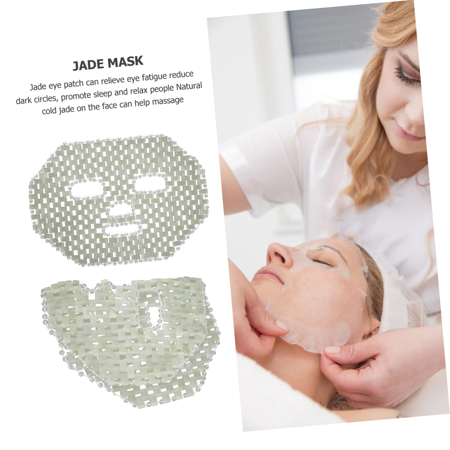 VALICLUD Maschera Naturale Di Pietra Preziosa Per Massaggi Casalinghi Maschera Rinfrescante in Pietra Per Cura Del Viso Strumento Per Massaggi Per Accessori Per Centri Benessere