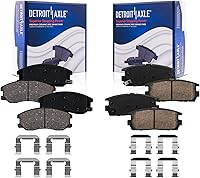 Vista 26 de Detroit Axle - Pastillas de freno delanteras para Nissan Pathfinder Frontier D21 720 Pickup Subaru SVX Pastillas de freno de cerámica con reemplazo