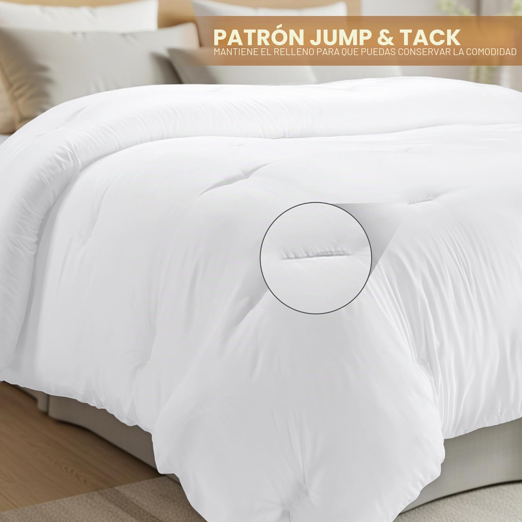 Utopia Bedding - Edredón para Todas Las Estaciones, Relleno de Microfibra de Felpa de 250 g/m², Relleno de edredón Acolchado con pestañas de Esquina, Colcha con Bordes cosidos