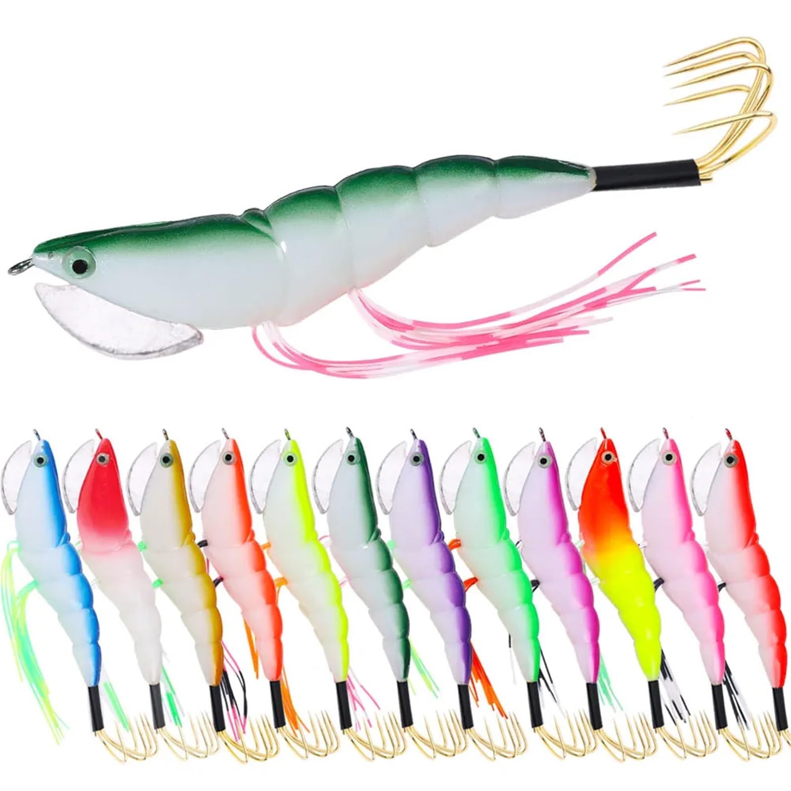 17.2g 12cm Squid Jigging Lure, Wobbler for Carp Bass Pike, Soft Lightweight UV Easy Clean