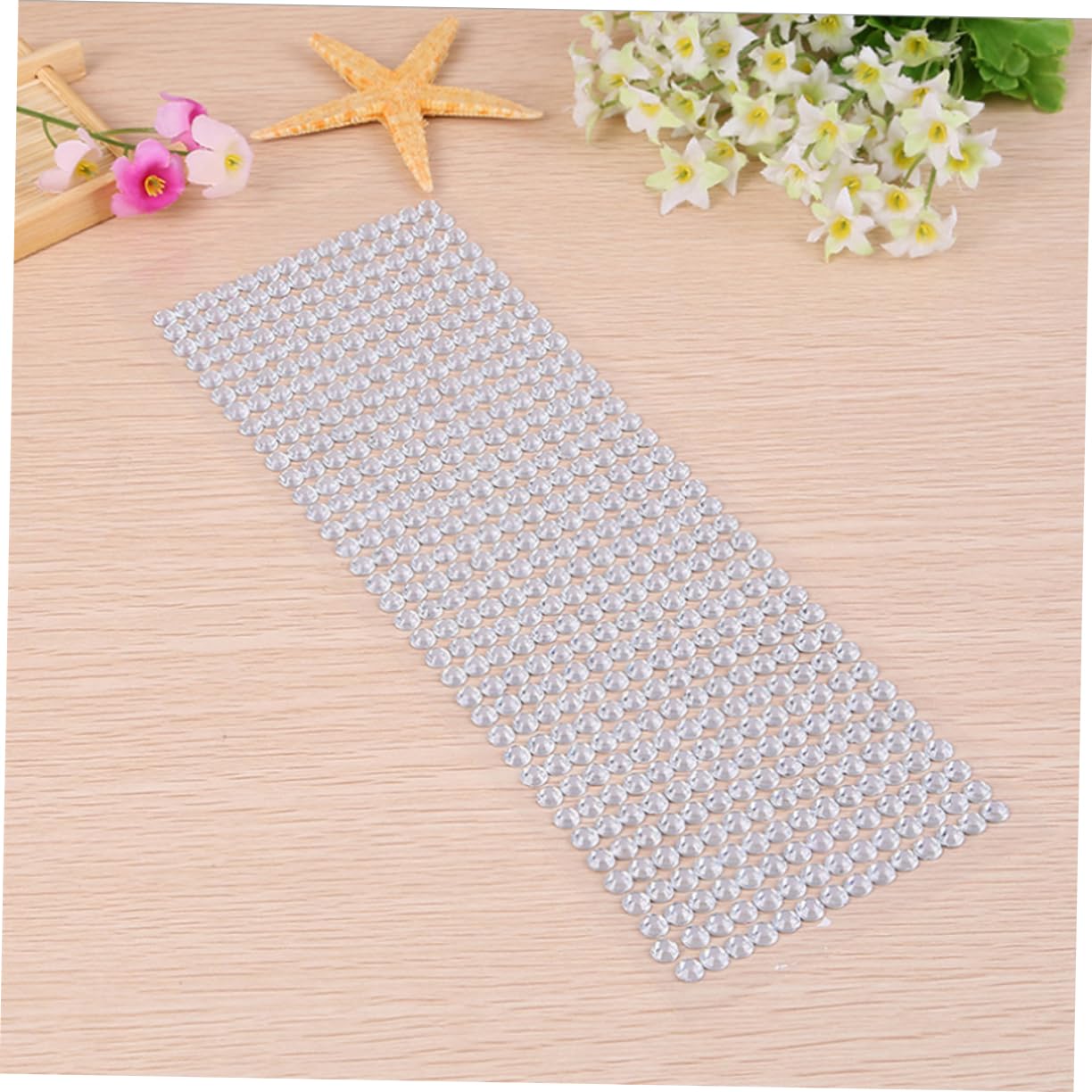 Healvian 15pezzi Adesivi Perle Artificiali Forma Con Retro Adesivo Per Decorazioni Artigianali Make-up e Festa Misti