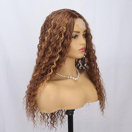 Miniatura 3 de Limerence Peluca larga y rizada para mujeres negras, peluca rizada negra natural con flequillo, pelucas rizadas con flequillo para mujer, 20