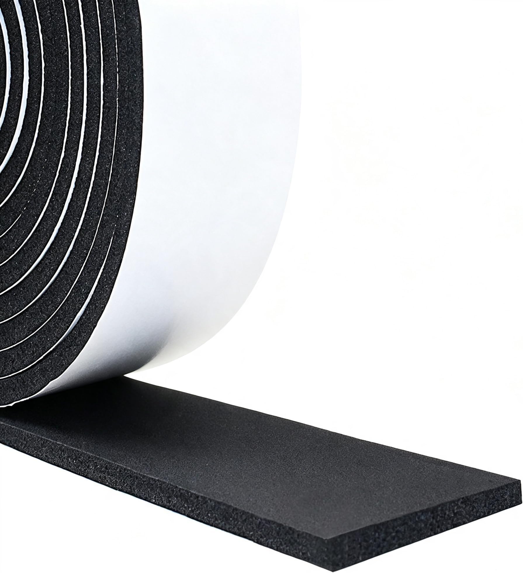 DGSL Foam Weather Stripping, 2" x1/4", 13Ft Door Window Seal Tape | Self Adhesive Weatherstrip AC Foam Tape for Window Gaps, Door Frame, Soundproof Insulation