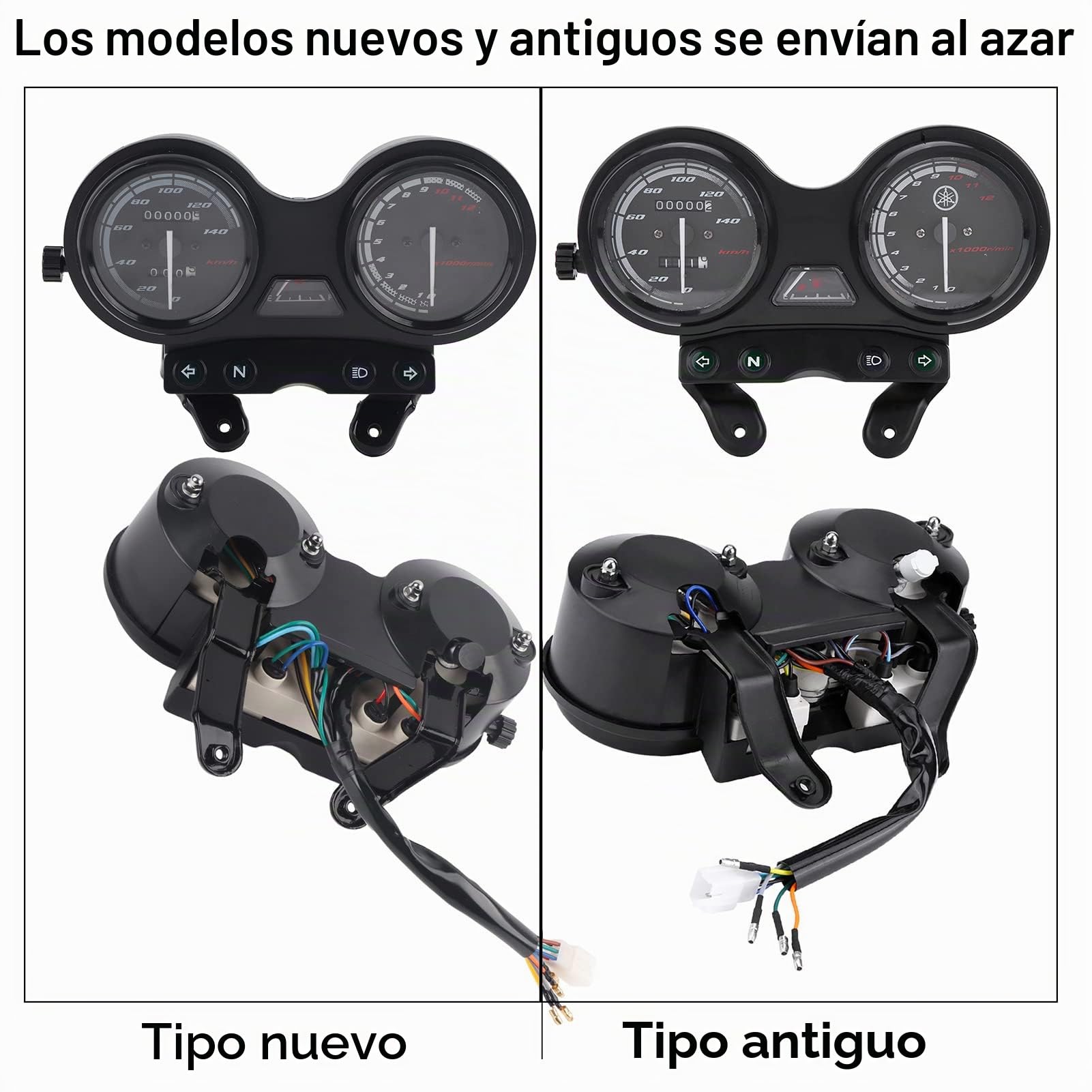 Duokon DC 12V Motorcycle Odometer Moto 12000RPM LCD Odómetro Velocímetro para YBR 125
