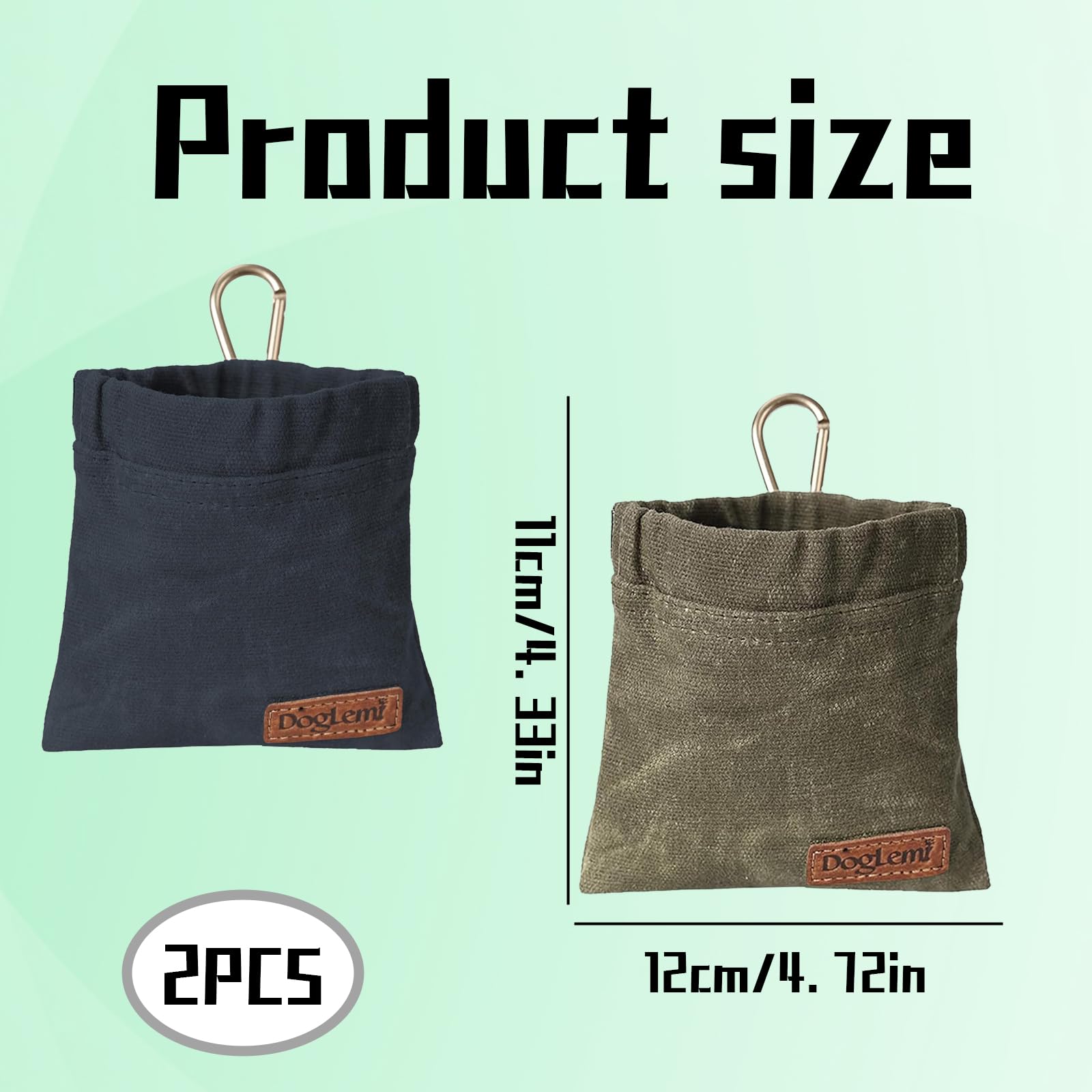 BeoTnp 2 Pcs Dog Treat Pouch, Treat Pouch for Dog Training Dog Treat Bag, Dog Training Treat Pouch - Image 2