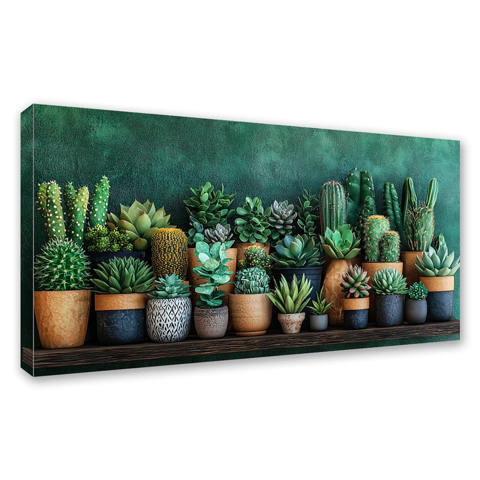 Diamond Painting Grande 120x60cm Cactus Diamond Painting Adultos, DIY Planta Pintura de Diamante Manualidades Adultos, 5D Cuadrado Rhinestone Bordado Punto de Cruz para Home Decoration Regalo 0J-343