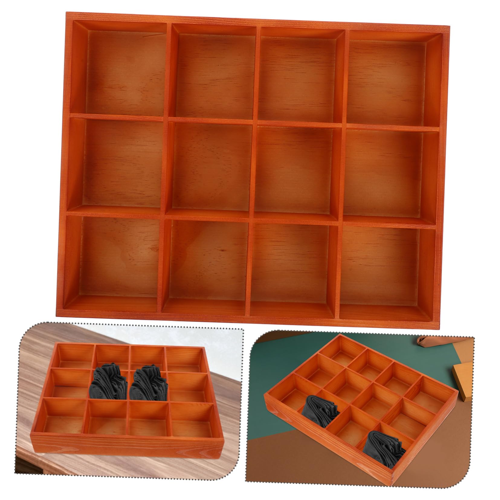 ULTECHNOVO Organizer Per Scomparti Per Calzini e Biancheria Intima Vassoio Diviso Per Gioielli e Alimenti Contenitore Per Tè e Oggetti