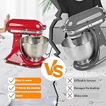 Wooden Sliding Mat Compatible with Kitchen Aid 6/7/8Qt Bowl-Lift Stand Mixer