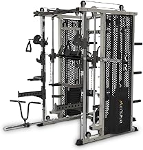 Let's Play ® LP-03 Commercial Multi-Functional Trainer Power Squat Rack with Smith Machine for Home/Gym Workout | Full Body Training | Lifetime Frame Warranty
