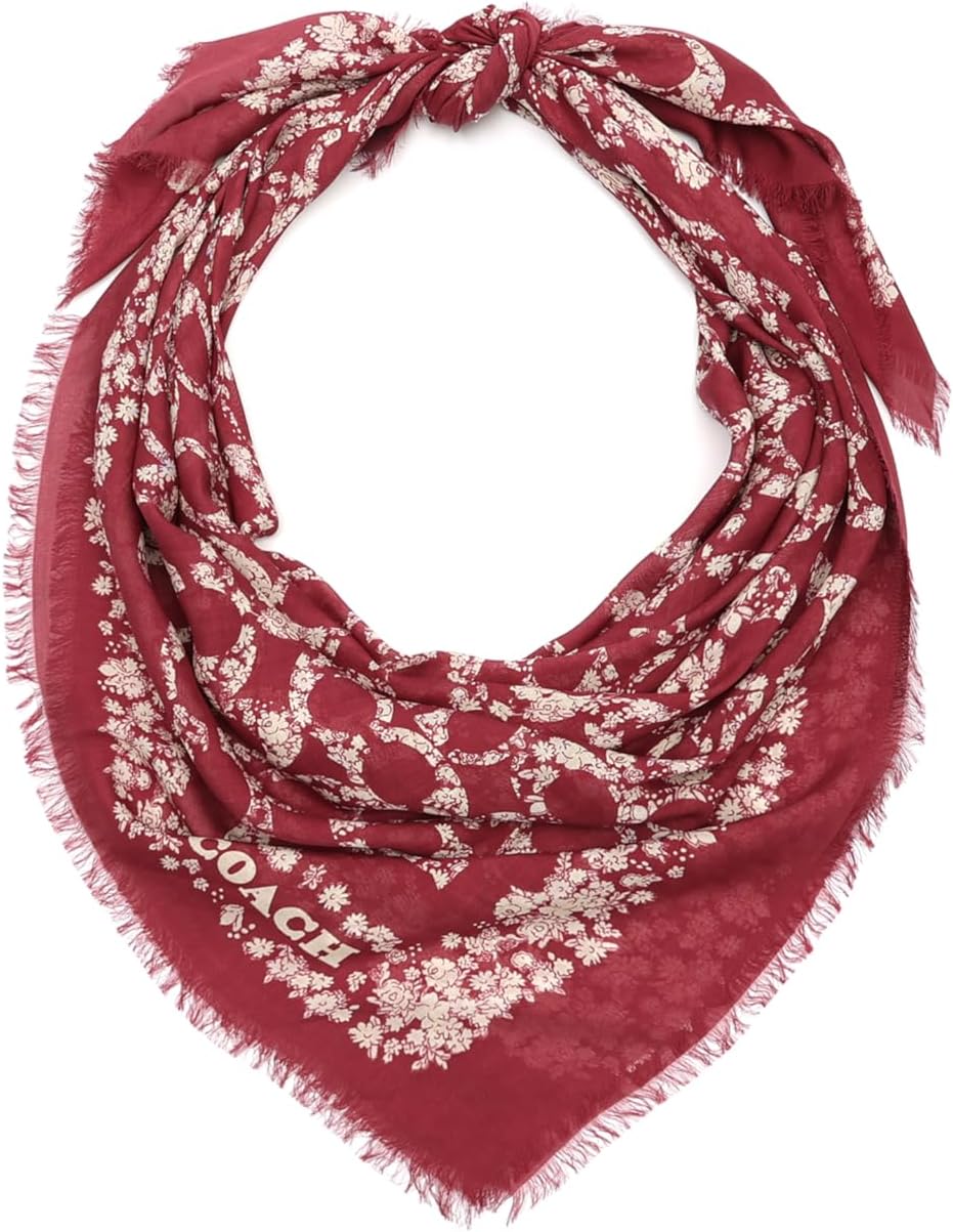 COACH Women's Signature C Rose Meadow Printed Oversized Square