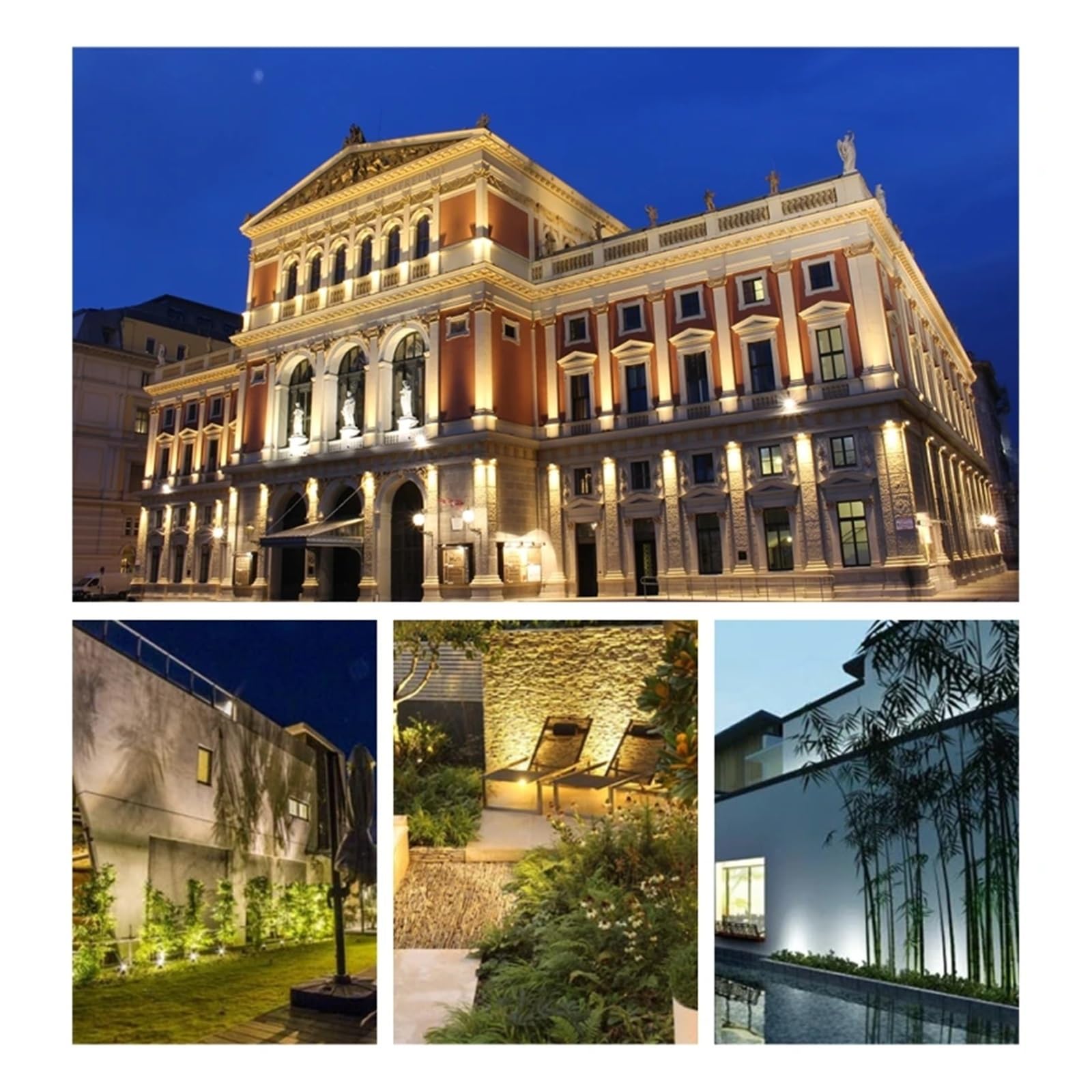 MINING Proiettori per esterni, Proiettore A Led 50W 100W 150W Riflettore Led IP67 Proiettore Impermeabile Faretto For Esterni Illuminaze Lampada Da Giardino Stradale(100W)