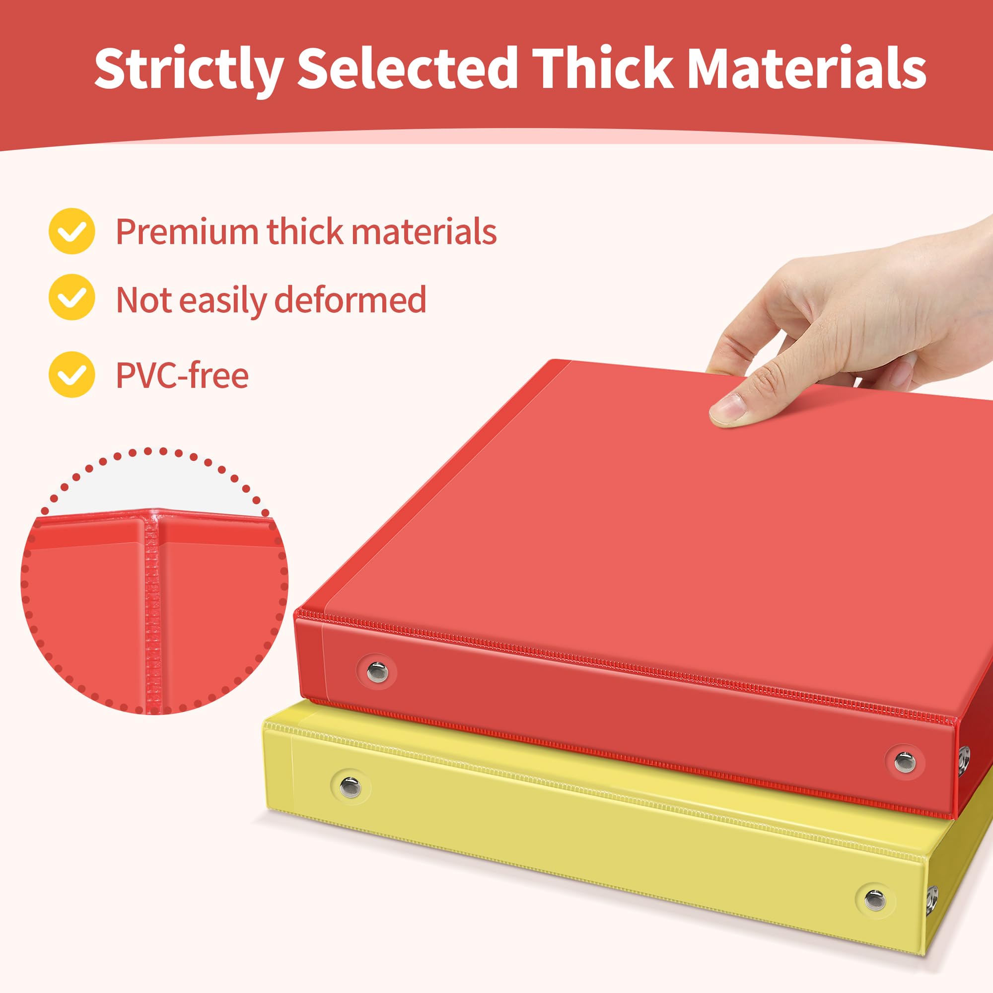 Snapklik.com : SUNEE 3 Ring Binder 1 Inch 1 Pack, Clear View Three Ring ...