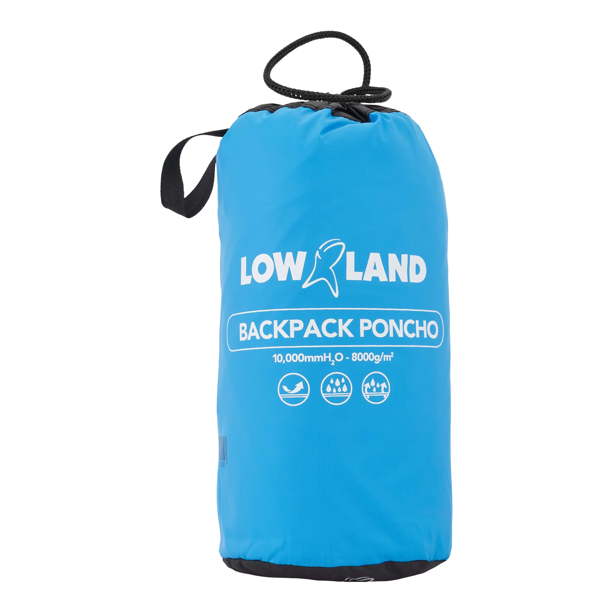 LOWLAND OUTDOOR Ponczo przeciwdeszczowe, niebieskie