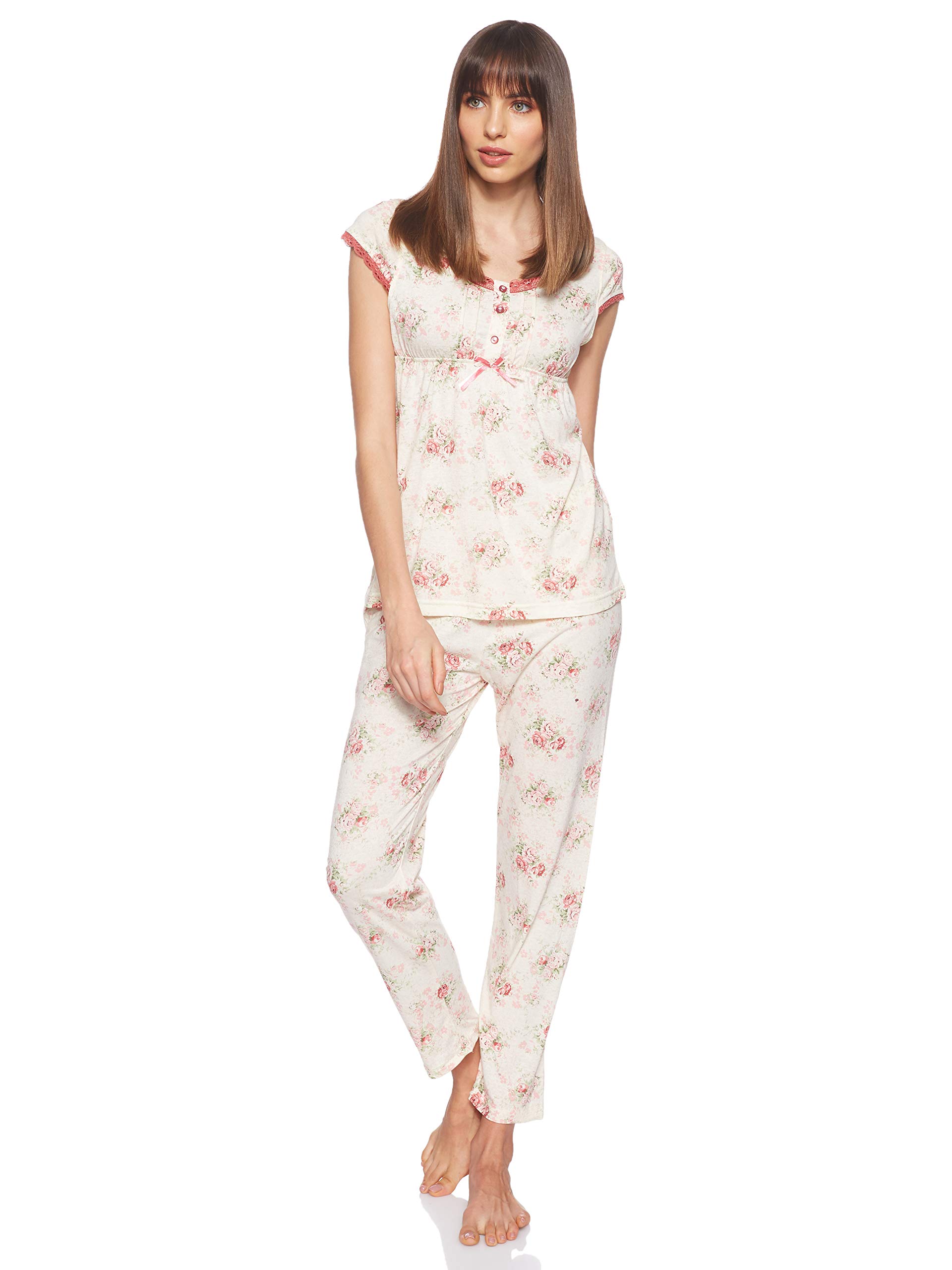 JOANNAWomen's Floral Pattern Sleepwear Set