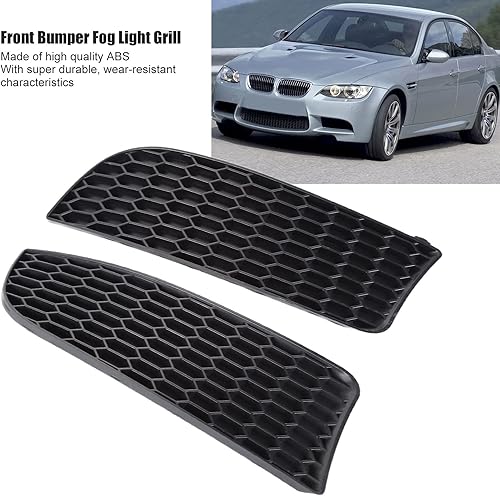 Miniatura 3 de Fydun Parrilla de luz antiniebla delantera, 2 unidades, parachoques delantero, cubierta de parrilla izquierda derecha para M3 reemplazo para 3