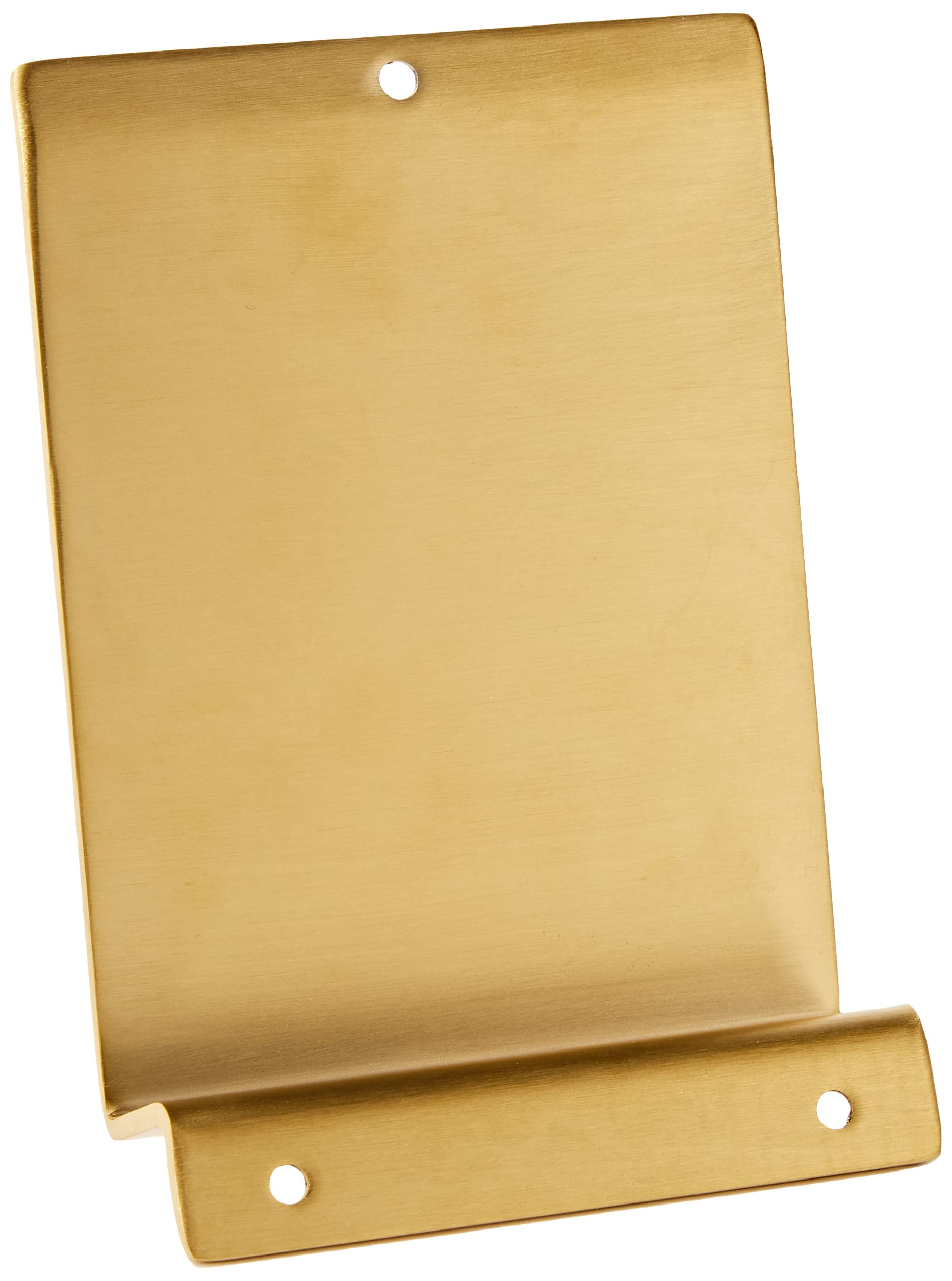 Amig - Pedal de Pie para Empuje de Puertas Pesadas Mod.1 - Abridor de Acero Inoxidable con Huella para Abrir Fácilmente Sin Manos - Ideal para Casas, Portales o Tiendas - 147 x 98 x 3 mm - Dorado