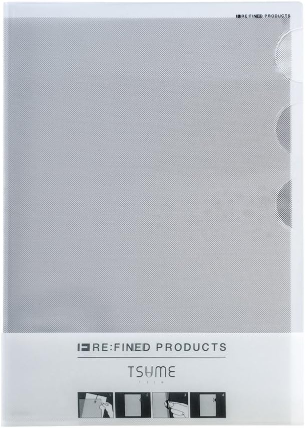 MARK'STYLE Tokyo RE:FIN[E]D Products Tsume-3 Pocket File A4 Black