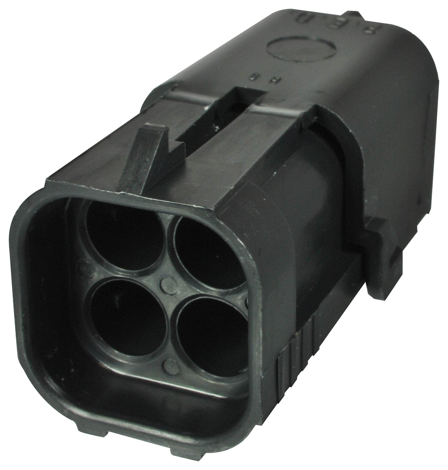 HOUSING, Plug, 4POS, 20A, PA 6.6, Black, Automotive Connector Housings, Qty.10 | 12015024