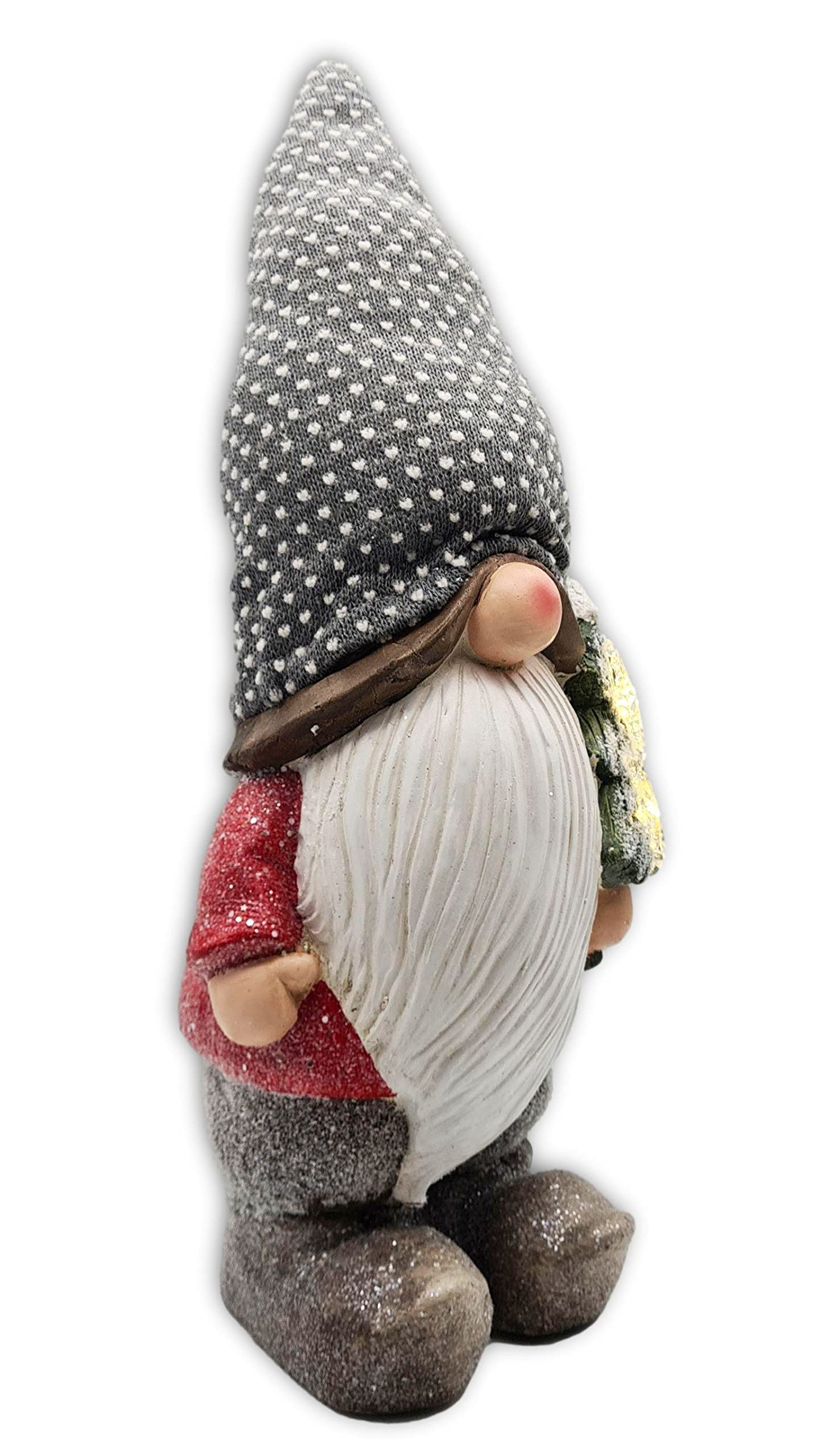 Wichtelstube-Kollektion XL Wichtel Figuren Weihnachten 54cm mit LED Stern Weihnachtsdeko aussen